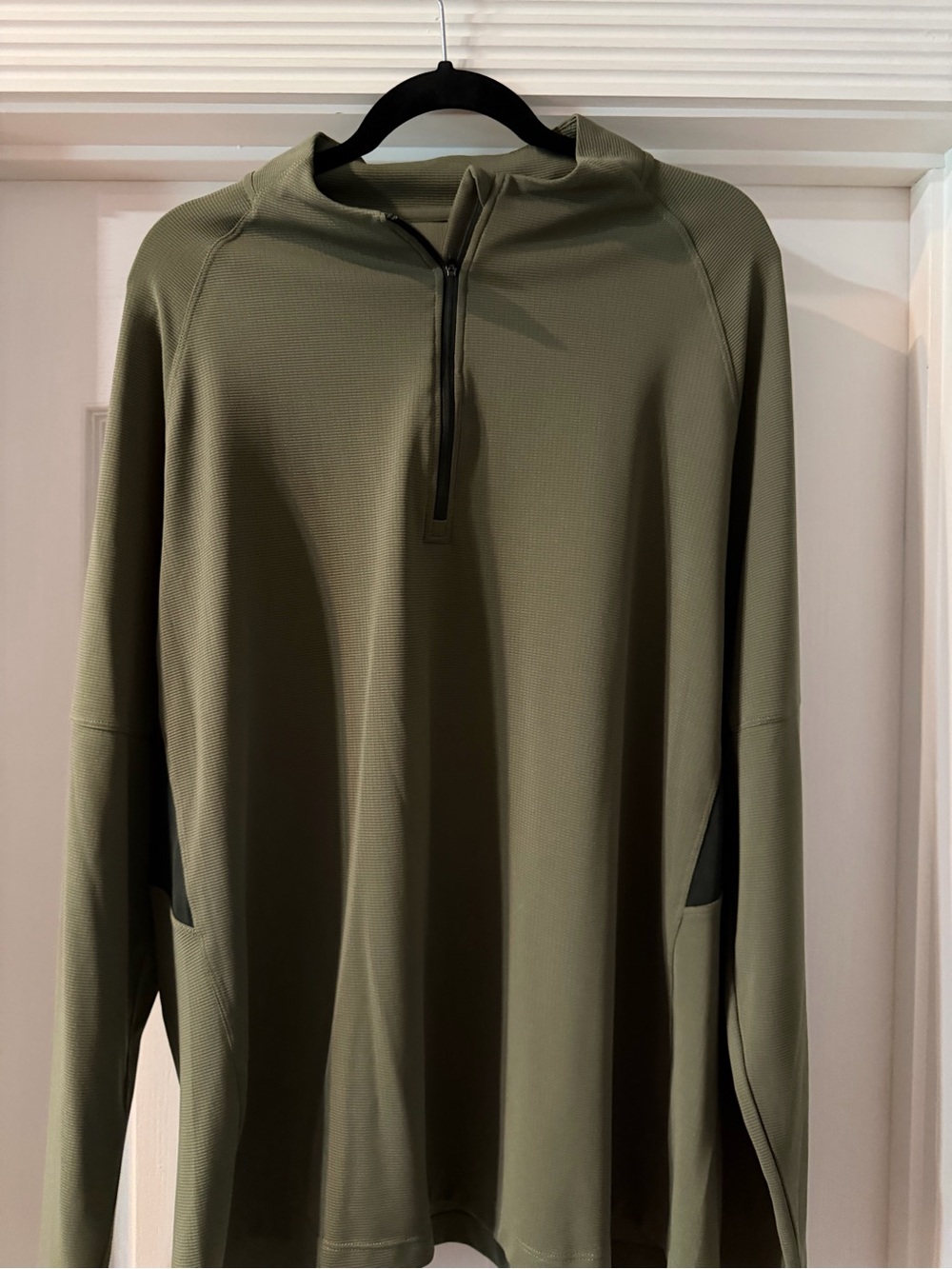 Ozark Trail Olive Green Half-Zip Performance Hoodie